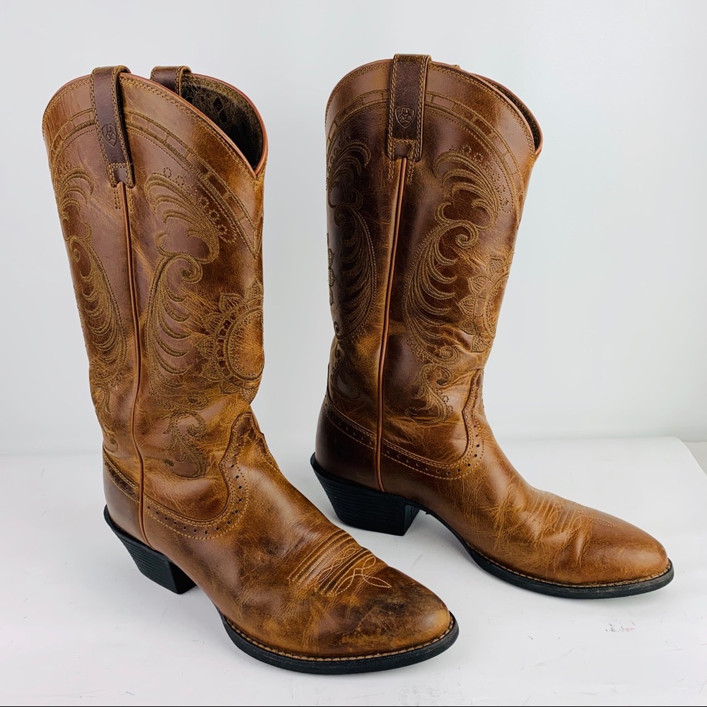 Artist Magnolia Leather Cowgirl Riding Boots Sz 7B